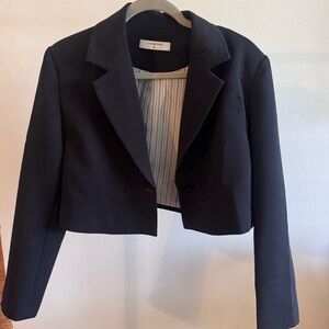 Commense Black Cropped Blazer XS